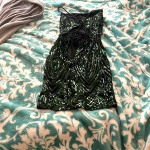 Green homecoming dress
